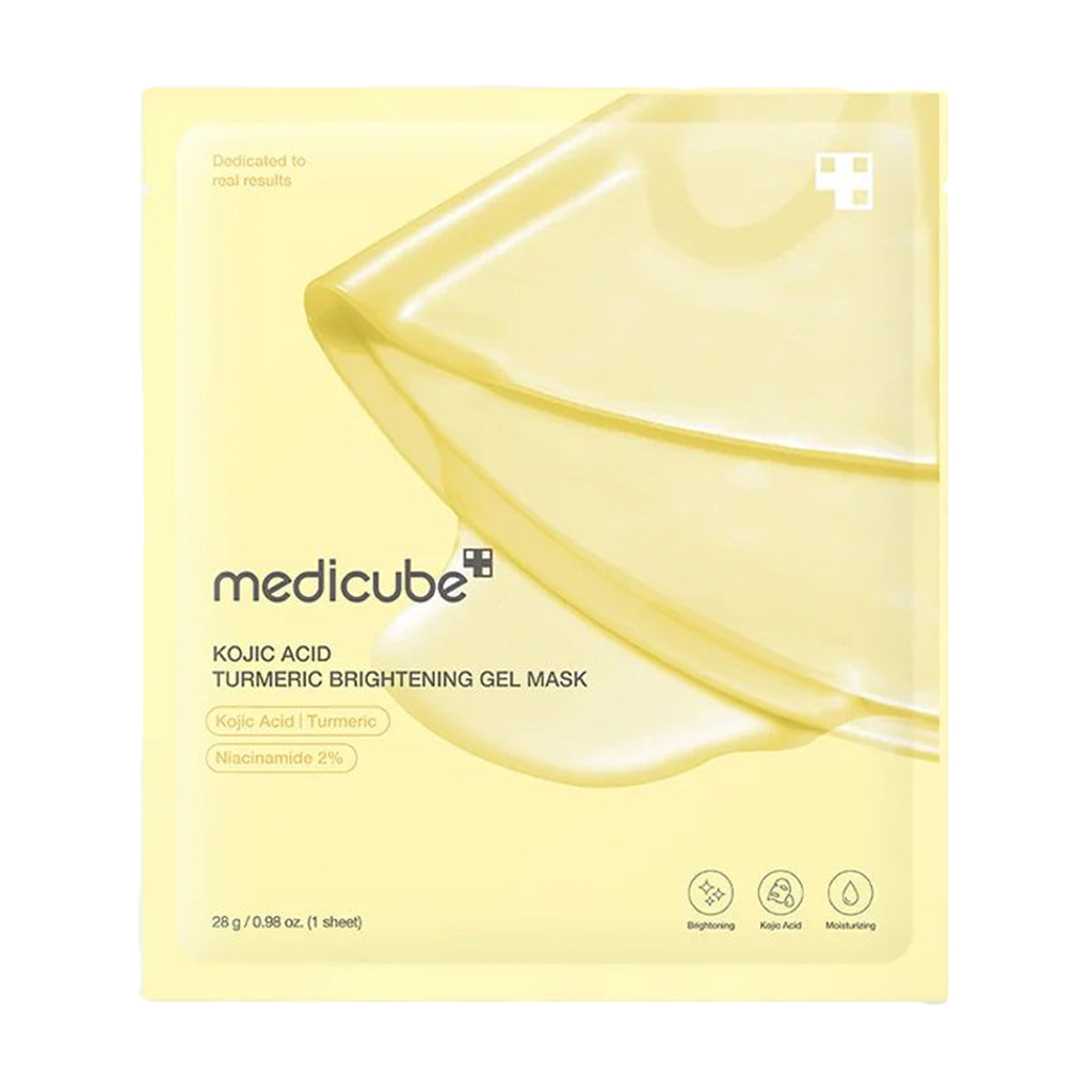 Гідрогелева освітлювальна маска для обличчя Medicube Kojic Acid Turmeric Brightening Gel Mask, 28 г