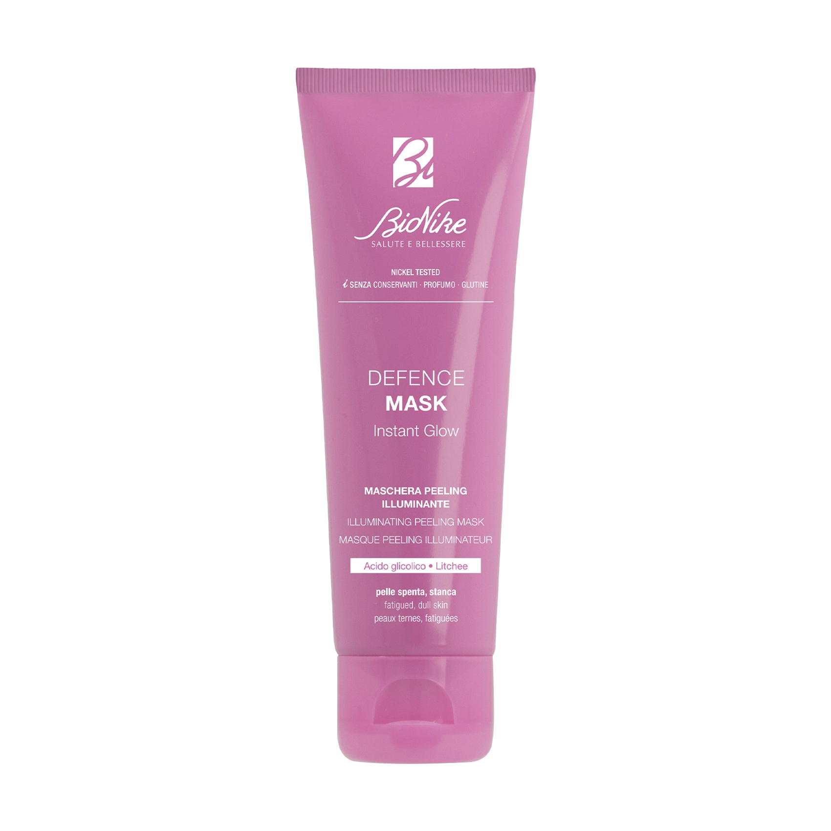 Освітлювальна маска для обличчя BioNike Defence Mask Instant Glow Illuminating Peeling Mask, 75 мл